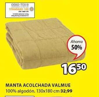 JYSK Manta acolchada valmue oferta