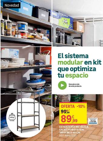 Leroy Merlin Estantería metálica en kit hubsystem oferta