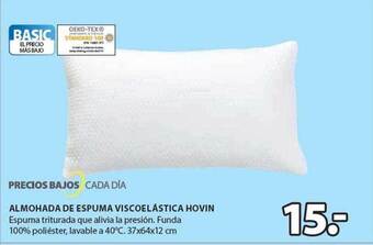 JYSK Almohada de espuma viscoelastica hovin oferta