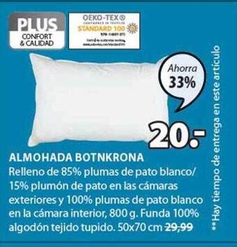 JYSK Almohada botnkrona oferta