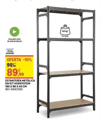 Leroy Merlin Estantería metálica en kit hubsystem oferta