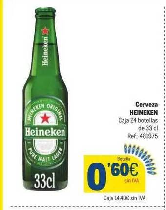 Makro Cerveza heineken oferta