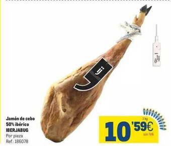 Makro Jamón de cebo 50% ibérico iberjabug oferta