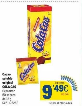 Makro Cacao soluble original cola cao oferta