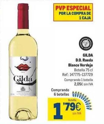 Makro Gilda d.o.rueda blanco verdejo oferta