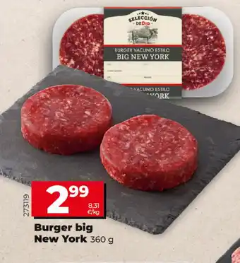 Dia Big New York Burger 360g oferta