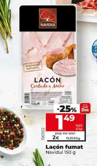 Dia Navidul Lacón fumat 150g oferta
