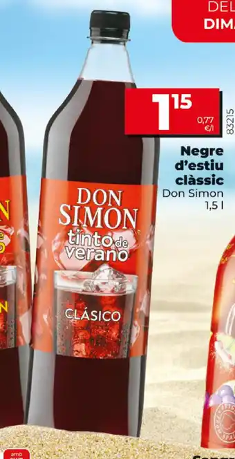 Dia Don Simon Negre d'estiu clàssic 1,5L oferta