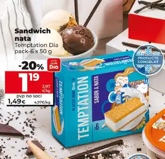 Dia Temptation Dia Sandwich nata pack 6x50g oferta