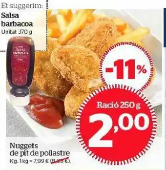 La Sirena Nuggets De Pit De Pollastre 250g oferta