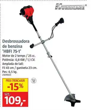 Bauhaus Hurricane Desbrossadora De Benzina 'HBFI 75-1' oferta