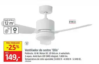Bauhaus Ventilador De Sostre Ellis oferta