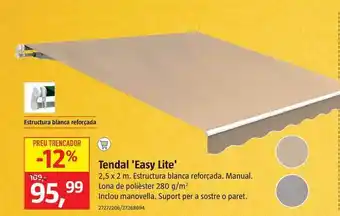 Bauhaus Tendal Easy Lite 2,5x2m oferta