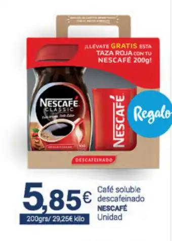 Supermercados Plaza Nescafé Café soluble descafeinado 200grs oferta