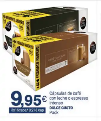 Supermercados Plaza Nescafé Dolce Gusto Cápsulas de café oferta