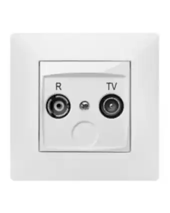 ferrOkey Base antena 2 tomas empotrar abs blanco famatel 9135 oferta