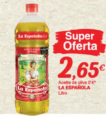 Supermercados Plaza La Española Aceite de oliva 0,4° litro oferta