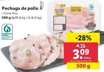 Lidl Pechuga de Pollo oferta