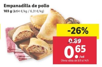 Lidl Empanadilla de Pollo oferta