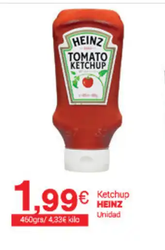 Supermercados Plaza Heinz Ketchup 460grs oferta