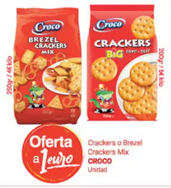 Supermercados Plaza Croco Crackers Mix Crackers o Brezel oferta