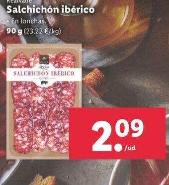 Lidl Salchichón Ibérico oferta