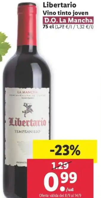 Lidl Libertario Vino Tinto Joven oferta