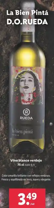 Lidl Vino Blanco Verdejo 75 cl oferta