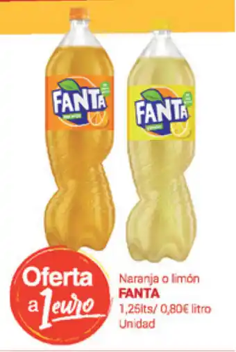 Supermercados Plaza Fanta Naranja o limón 1.25lts oferta