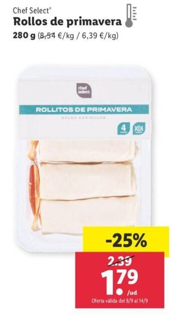 Lidl Rollos de Primavera oferta