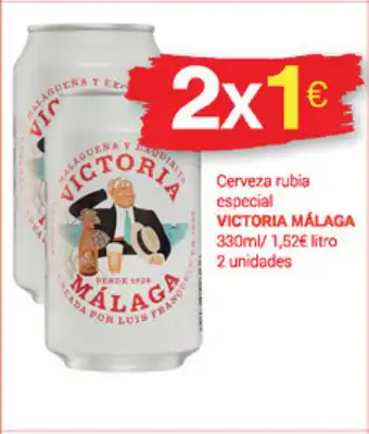 Supermercados Plaza Victoriano Málaga Cerveza rubia especial 330ml 2un. oferta