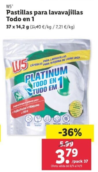 Lidl Pastillas Para Lavavajillas Todo en 1 oferta
