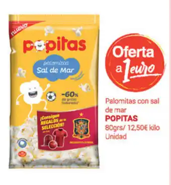 Supermercados Plaza Popitas Palomitas con sal de mar 80grs oferta