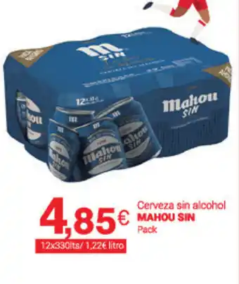 Supermercados Plaza Mahou Sin Cerveza sin alcohol 12x330lts oferta