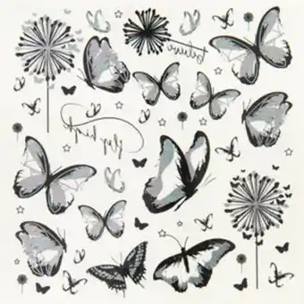 Claire's Holographic butterfly temporary tattoos - 1 sheet oferta