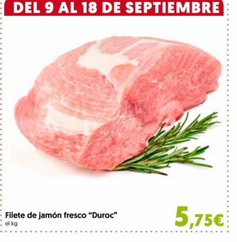 Hiper Usera Filete de Jamón Fresco "Duroc" oferta