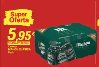 Supermercados Plaza Mahou Clásica Cerveza 12x330ml oferta