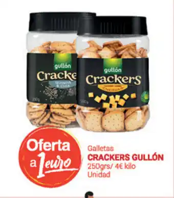 Supermercados Plaza Gullón Crackers Galletas 250grs oferta
