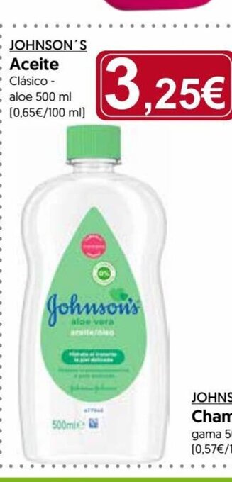 Hiper Usera Johnson's Aceite oferta