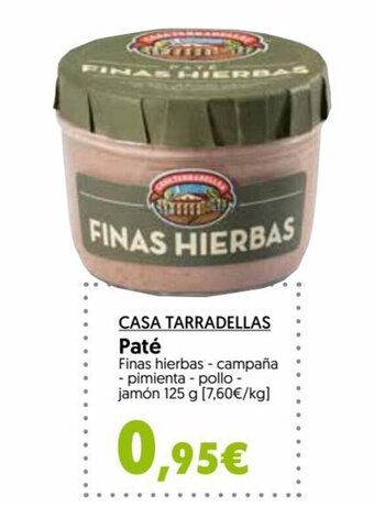 Hiper Usera Casa Tarradellas Paté oferta