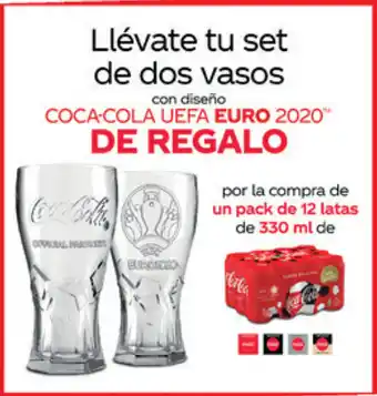Supermercados Plaza Coca-Cola Llévate tu set de dos vasos oferta
