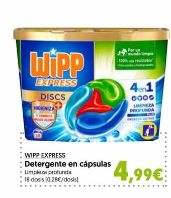 Hiper Usera Wipp Express Detergente en Cápsulas oferta