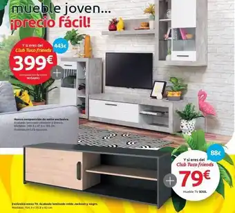 Tuco Mueble joven... iprecio fácil! y si eres del club tuco friends 399€ composición de salón rosario 443€ nueva composición oferta