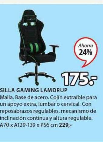 JYSK Silla gaming lamdrup oferta