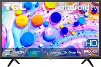Tcl 32s5209 - smart tv de 32" hd con android tv, hdr, micro dimming, dolby audio, google assistant, chromecast, google hom...