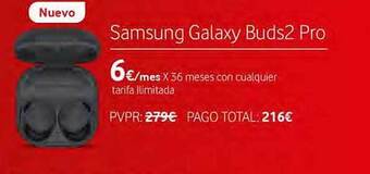Vodafone Samsung galaxy buds2 pro oferta