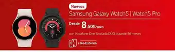 Vodafone Samsung galaxy watch 5-watch 5 pro oferta
