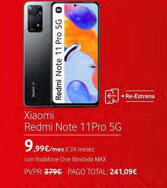 Vodafone Xiaomi redmi note 11 pro 5g oferta