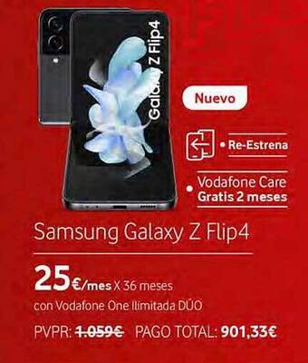 Vodafone Samsung galaxy z flip4 oferta