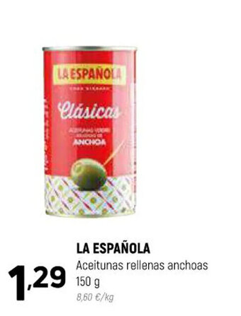 Coviran La Española Aceitunas rellenas anchoas 150 g oferta